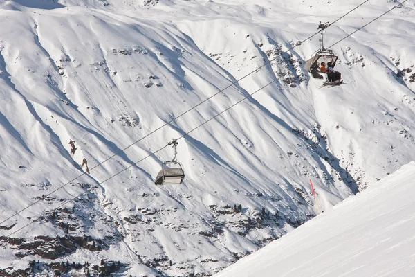 Ski resort Obergurglu. Rakousko — Stock fotografie