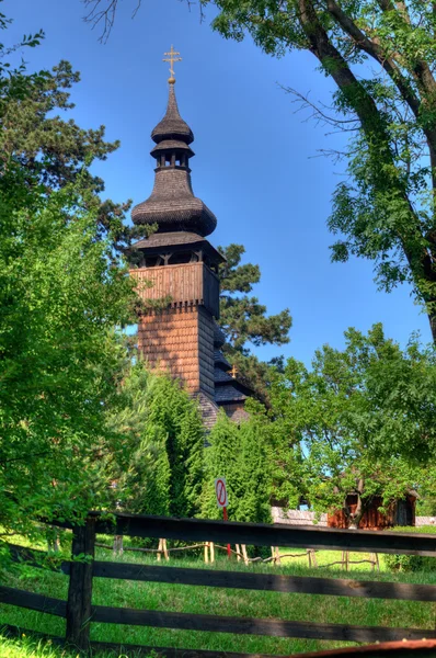 Старая деревянная церковь, Ужгород, Украина — стоковое фото