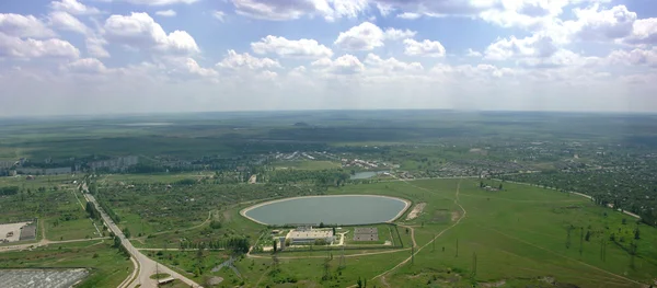 Panorama av kraftverk Stockbild