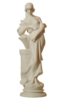 Bir kadının alçıtaşı heykeli
