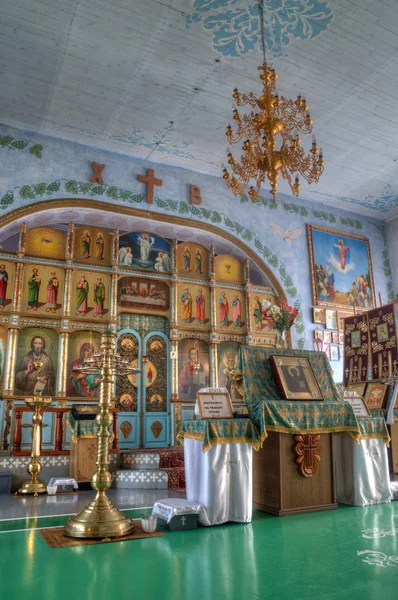Wnętrze cerkwi prawosławnej — Zdjęcie stockowe