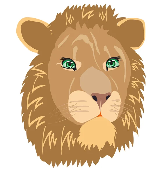 Vector illustration animal lion — Stock Vector