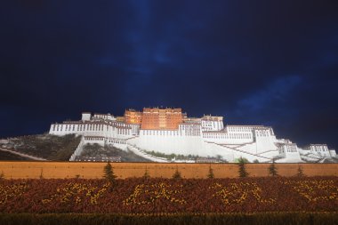 Potala Sarayı, lhasa, tibet.