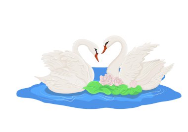 Two Swans clipart