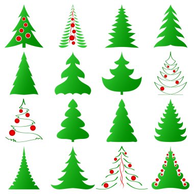 Noel ağaçları koleksiyonu