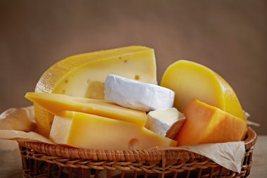 Various types of cheese clipart