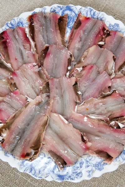 Salted anchovies — Stock Photo, Image