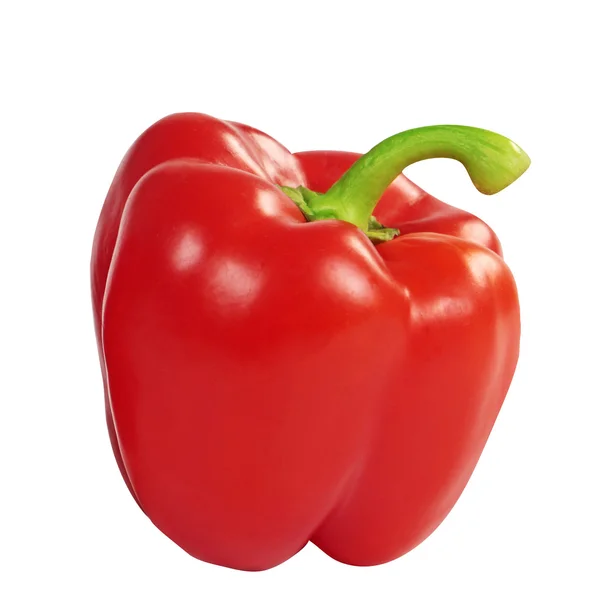 Roter Paprika mit Schnittpfad — Stockfoto