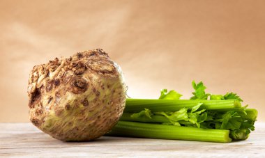 Celery root and sticks clipart