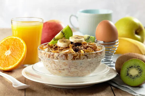 健康的な朝食 ストック写真