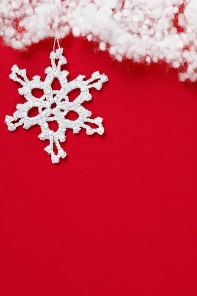 빨간 크리스마스 배경 — 스톡 사진
