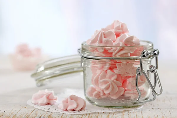 Galletas de merengue rosa —  Fotos de Stock