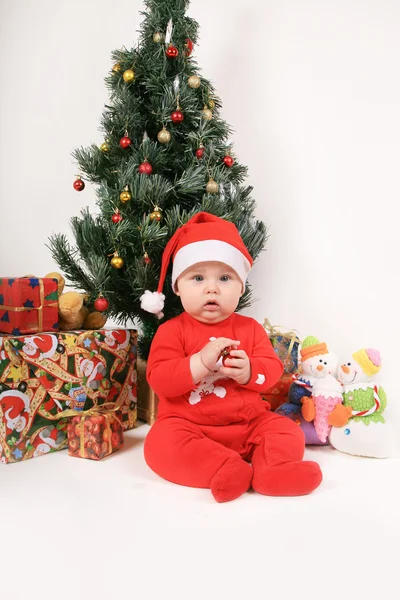 Pequeño bebé de Santa Claus — Foto de Stock