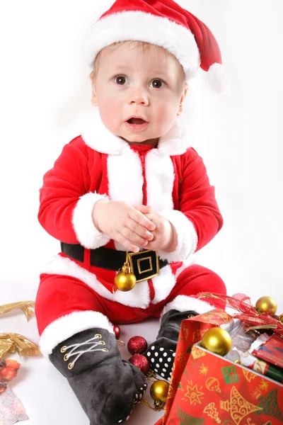 Kleines Weihnachtsmann-Baby — Stockfoto