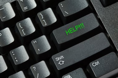 Computer keyboard isolated clipart