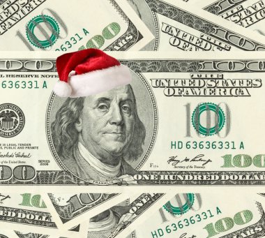 Dollar Santa clipart