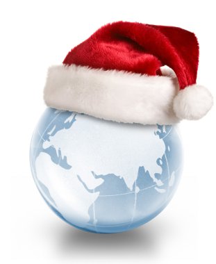 Christmas planet concept clipart