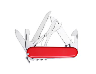 Swiss army knife isolated clipart
