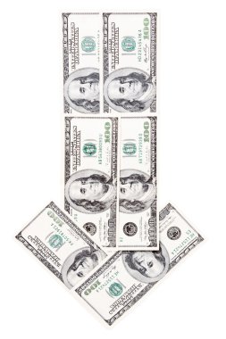 Dollar inflation concept clipart