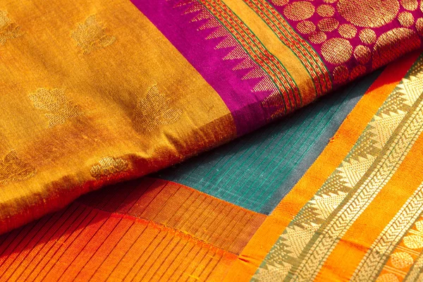 Indische Saris — Stockfoto