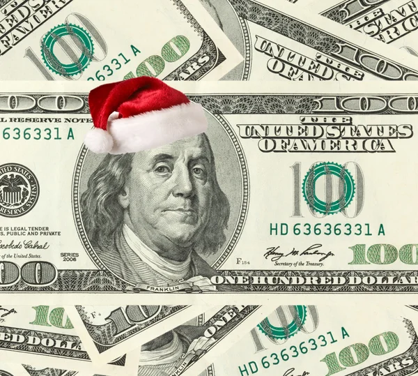 stock image Dollar Santa