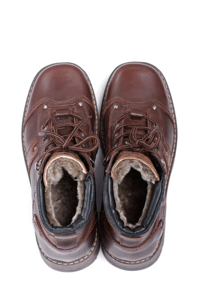 Ζευγάρι παπούτσια χειμώνα απομονωθεί — Φωτογραφία Αρχείου