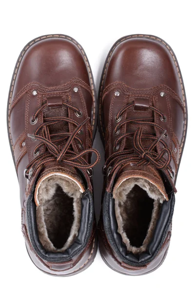 Par de zapatos de invierno aislados —  Fotos de Stock