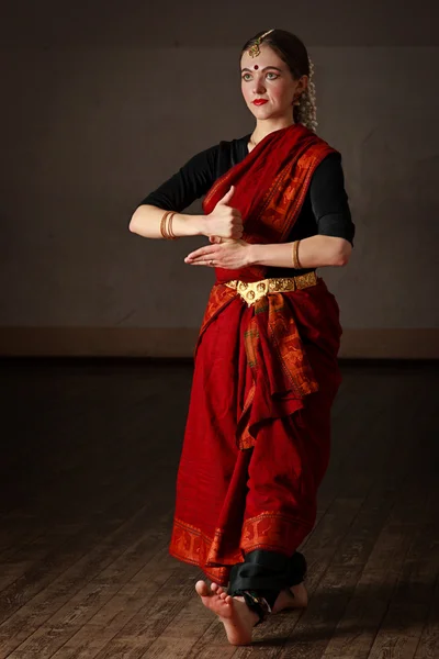 stock image Exponent of Bharat Natyam dance