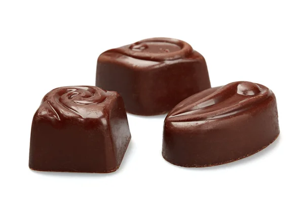 Καραμέλες σοκολάτας απομονωμένες — Φωτογραφία Αρχείου