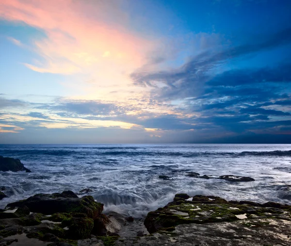 Rocky coast. Sunset — Stock Photo, Image