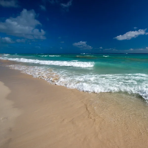 Bela praia e mar — Fotografia de Stock
