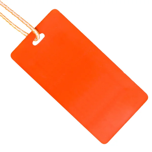 Single cardboard tag isolated — Stock Photo, Image