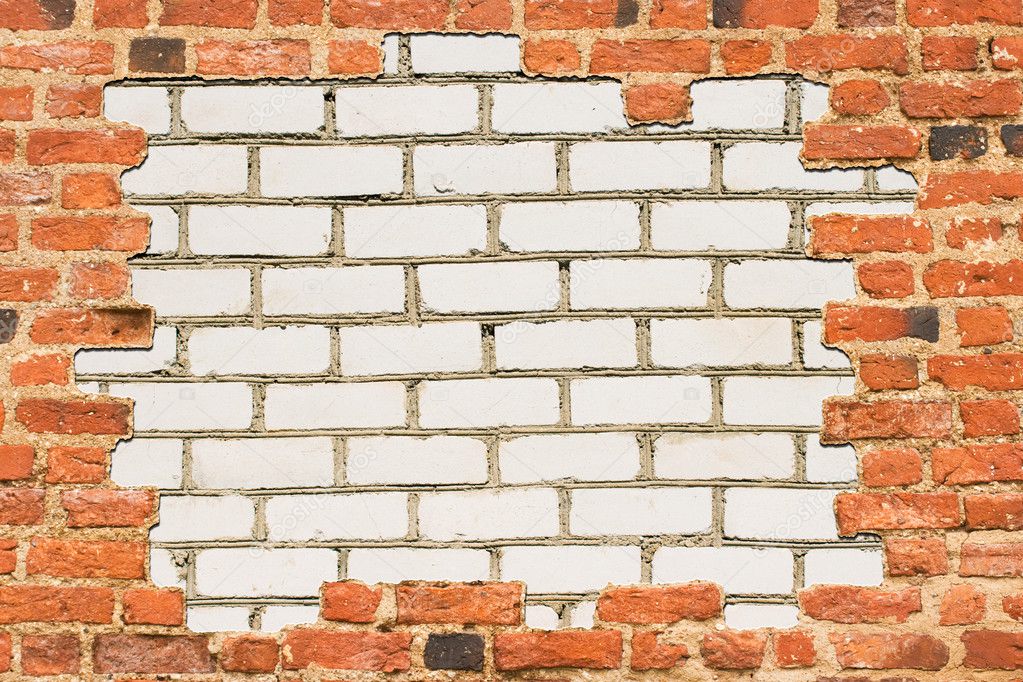 Brick wall surrounded with another wall