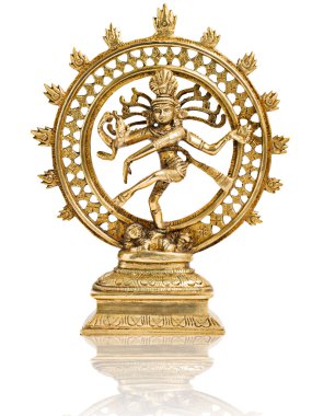 Statue of Shiva Nataraja - Lord of Dance isolated clipart