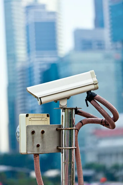 stock image CCTV surveillance camera in Singapore