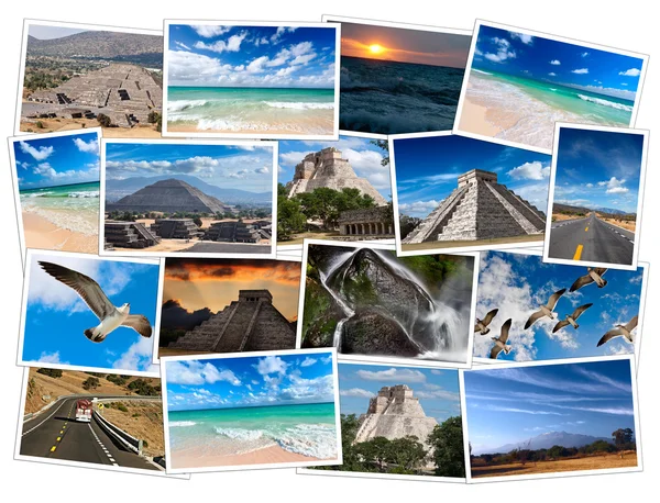 Mexico beelden collage — Stockfoto