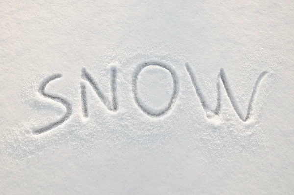 stock image Written word on a snow