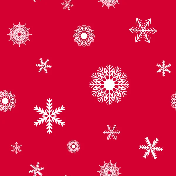 Flocon de neige sans couture — Image vectorielle
