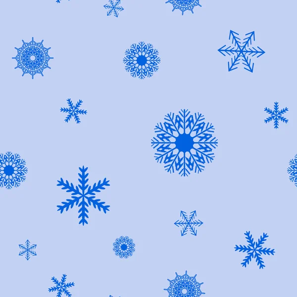 Copo de nieve sin costura — Vector de stock