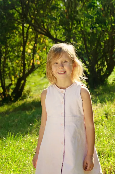 Five years old girl — Stock Photo, Image