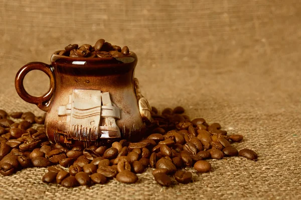 Clay káva pohár — Stock fotografie