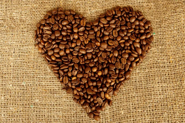Coeur de café — Photo