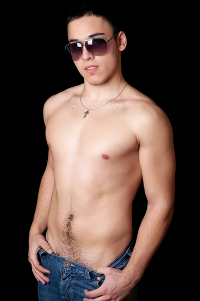 Portrait of guy in sunglasses — Stock Photo, Image