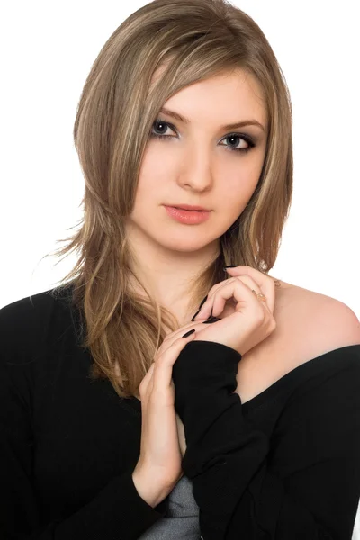 Portret van een aantrekkelijke jonge vrouw — Stockfoto