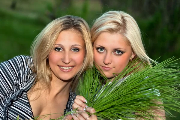 Two young blonde — Stock Photo, Image