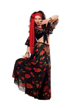 Sensual gypsy woman clipart