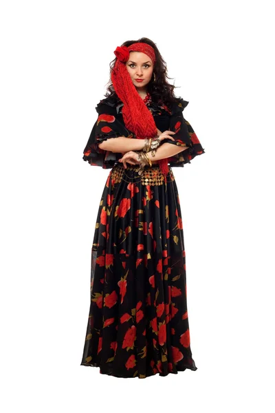 Passionate gypsy woman — Stock Photo, Image