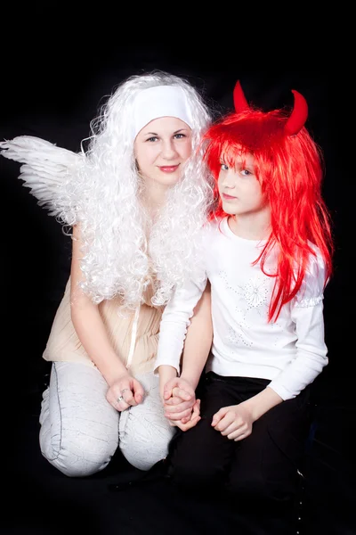 天使与魔鬼 — 图库照片