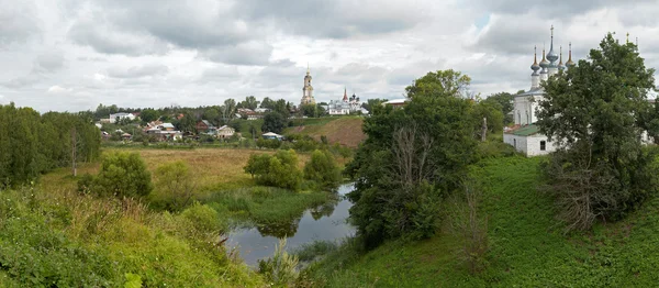 La mejor vista de Suzdal.Russia. XXXL panorama detallado — Foto de Stock