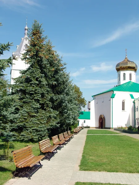 In territory of the Ukrainian monastery — Stock Photo, Image